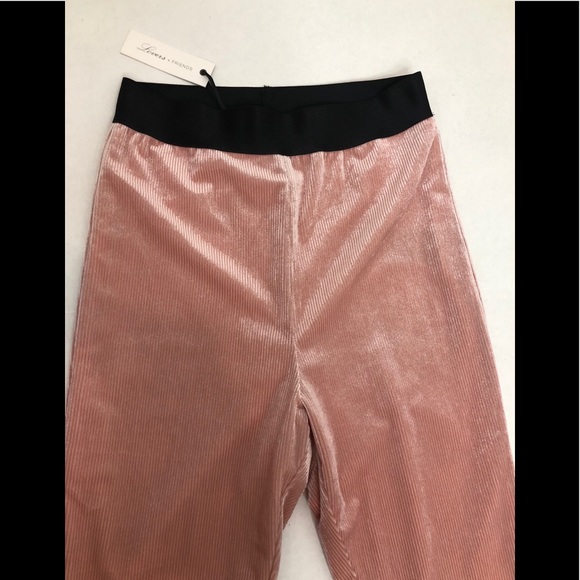 NWT Lovers & Friends velvet ribbed leggings - Picture 3 of 3